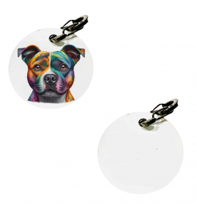 Médaille Colorfull Staffie 2