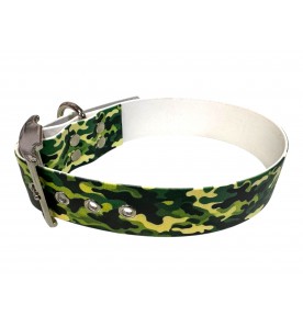 Collier camouflage vert