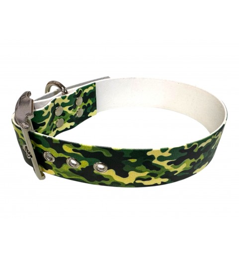 Collier camouflage vert