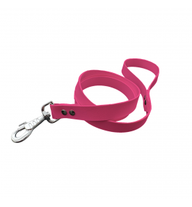 Laisse unicolore fuchsia