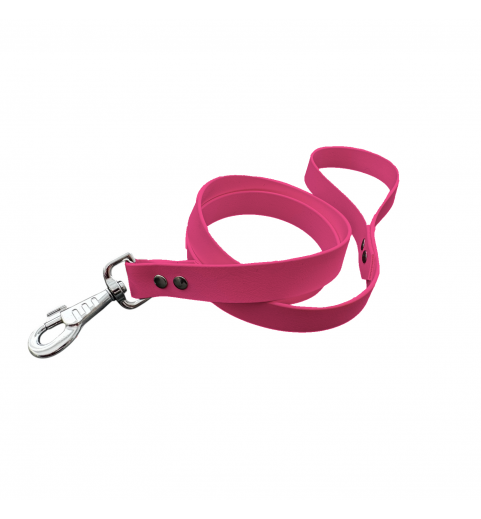 Laisse unicolore fuchsia