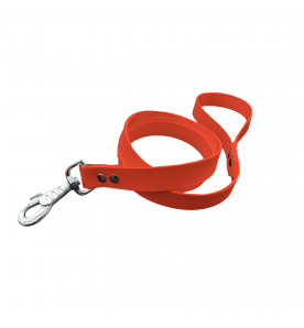 Laisse unicolore orange fluo
