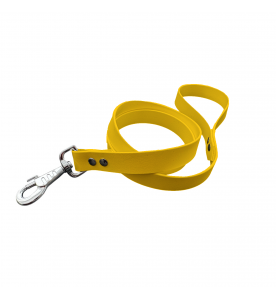 Laisse unicolore jaune
